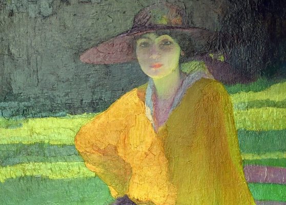 Amedeo Bocchi. En el parque, 1919 (detalle). Galería de Arte Moderno, Roma