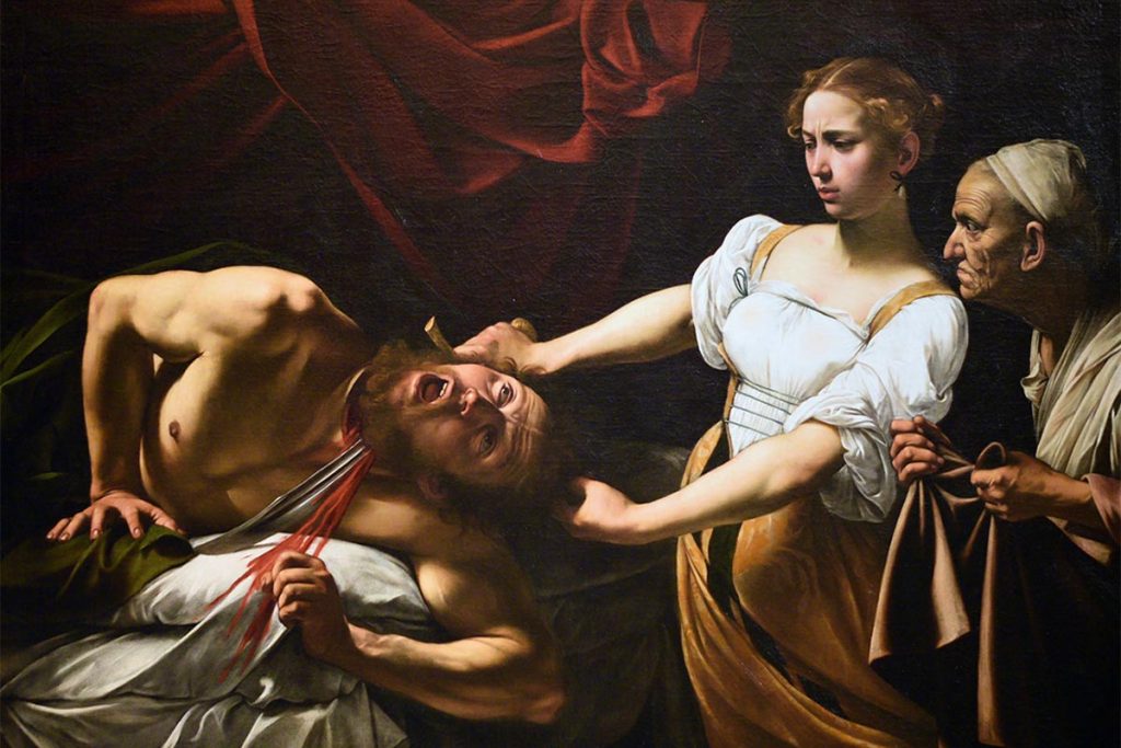 Caravaggio. Judit y Holofernes, hacia 1599-1602. Palacio Barberini, Roma