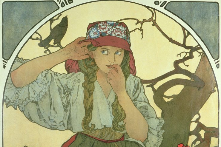 Coro de los Maestros de Moravia, 1911 (detalle). Alphonse Mucha