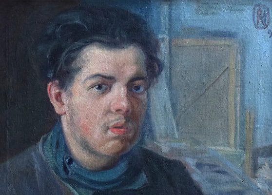 Diego Rivera: Autorretrato (detalle), 1906. Óleo sobre lienzo