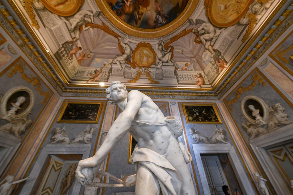David de Gian Lorenzo Bernini en la Galería Borghese