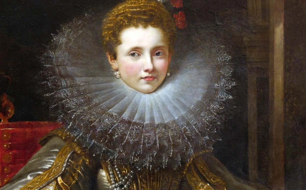 Retrato de Violante Maria Spinola Serra, c. 1606-1607 (detalle). © The Faringdon Collection Trust, Buscot Park, Oxfordshirecm