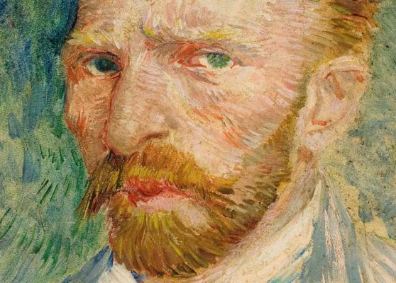 Van Gogh "Autorretrato" (1887), detalle.