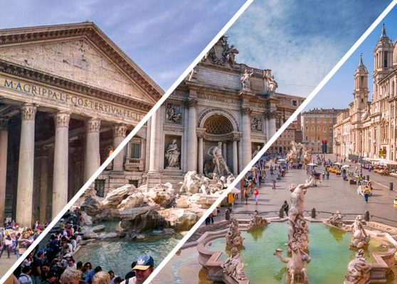 Visita a pie: Panteón, Piazza Navona y Fontana di Trevi