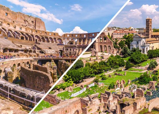 Visita guiada ordinaria al Coliseo + acceso al Foro Romano y al Palatino